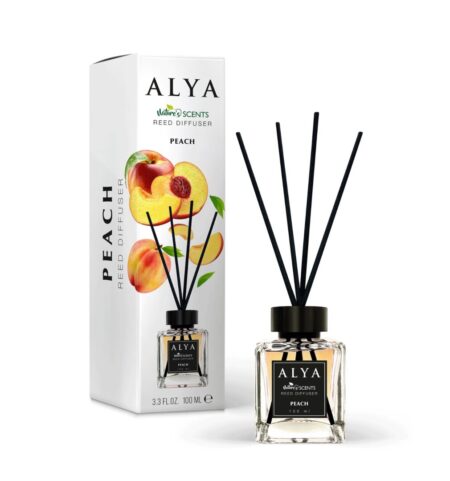 (plu01373) - Deodorant de Camera Peach, Alya, Reed Diffuser - 100ml