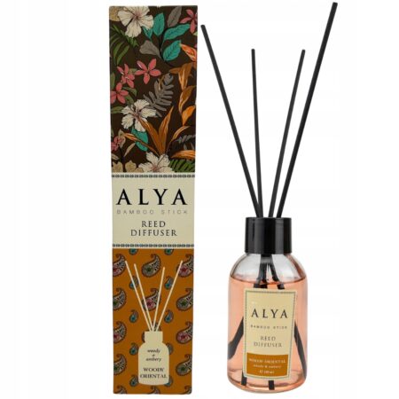(plu05302) - Deodorant de Camera Woody Oriental, Alya, Reed Diffuser - 100ml
